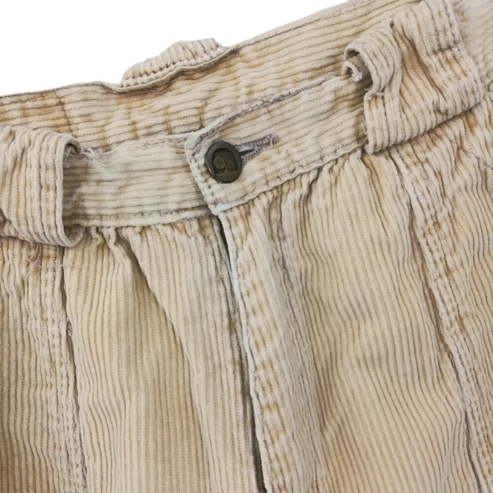 Vintage Unionbay Corduroy Tapered Jogger Pants Size 14 90s 80s Harem Snap Ankle - Picture 3 of 12